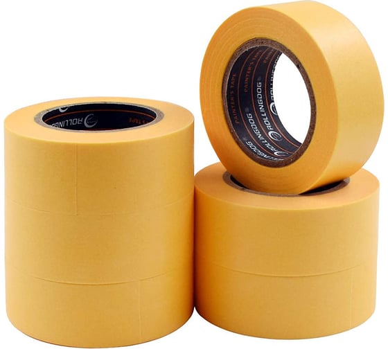 Малярная лента ROLLINGDOG Washi Tape 24 мм х 18 м, 6 шт., для четких границ 80860
