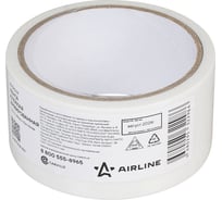 Лента клейкая армированная (скотч) Airline 48мм*10м, белая ADTR004