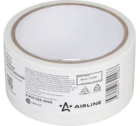 Лента клейкая армированная (скотч) Airline 48мм*10м, белая ADTR004
