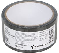 Лента клейкая армированная (скотч) Airline 48мм*10м, черная ADTR007