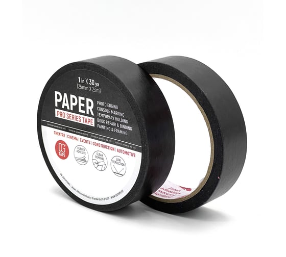 Клейкая лента бумажная DGTAPE Masking Tape Professional черная 25мм х 23м MTP2523B