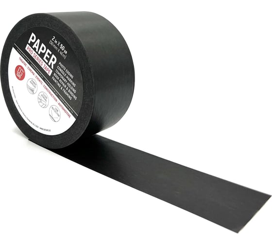 Клейкая лента бумажная DGTAPE Masking Tape Professional черная 50мм х 46м MTP5046B 1