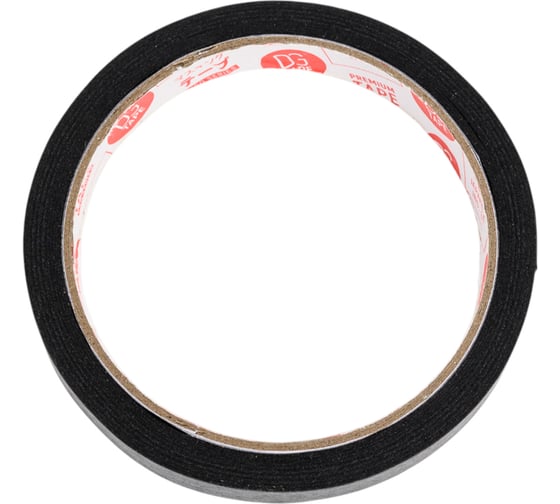 Клейкая лента бумажная черная DGTAPE Masking Tape Professional 12мм х 23м, набор 4 шт. MTP1223B4 1