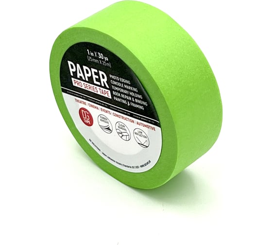 Клейкая лента бумажная DGTAPE Masking Tape Professional светло-зеленая 25мм х 23м MTP2523LG 1