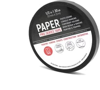 Клейкая лента бумажная DGTAPE Masking Tape Professional черная 12мм х 23м MTP1223B