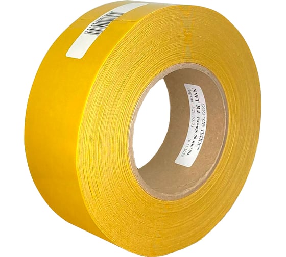 Двусторонняя липкая лента на неткано-бумажном носителе SV TAPES NWT R4 50 мм, 70 м, каучук 755150.70 1