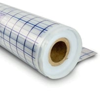Плёнка для теплого пола текстурная с разметкой RTP 1,05 м х 0,15 мм х 200 м, прозрачная, 41079