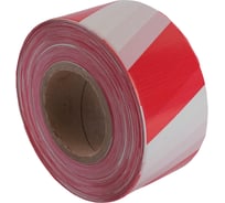 Лента оградительная STEKKER 200 п.м.х50 мм х35 мкм, красный, белый INTP10-150-100, 36 шт в упак, 50302