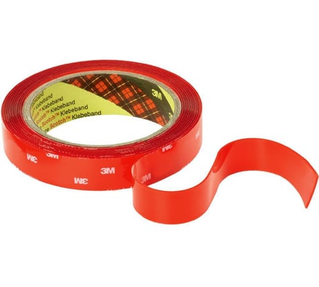 Сильная двусторонняя клейка лента 3М 4910F VHB 9мм х 5м, прозрачная 4910F95