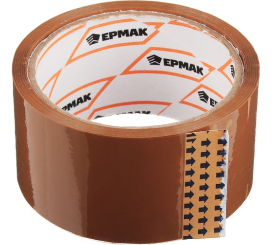 Клейкая лента ЕРМАК коричневая, 48мм x 40м 472-057