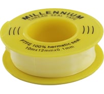 ФУМ-лента Millennium 12 ммх0,10 ммх10 м, жёлтая FLMY1001