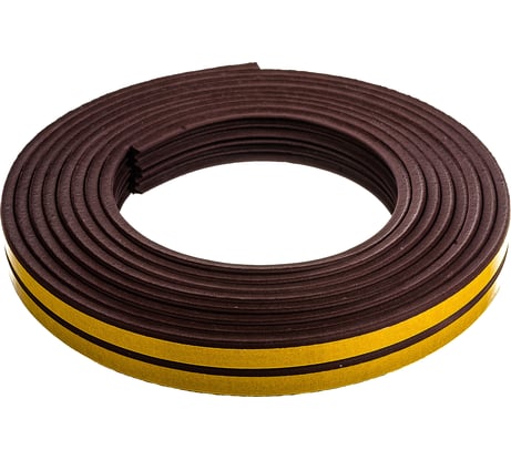 Самоклеящийся уплотнитель Remontix E 6 м, коричневый REMEВ00006