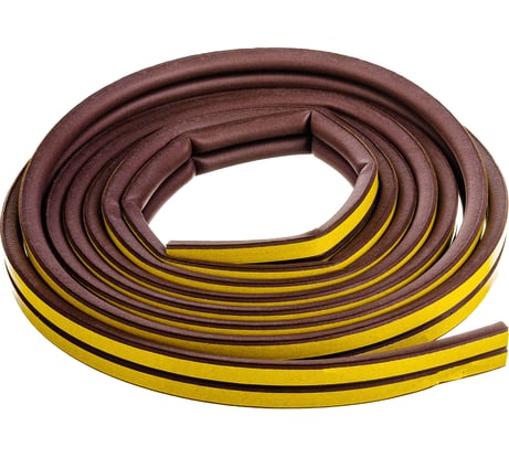 Самоклеящийся уплотнитель Remontix D 6 м, коричневый REMDВ00006