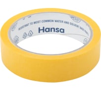 Малярная лента HANSA из японской бумаги Washi для точных краев, желтая, 25 мм x 25 м 701025