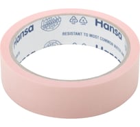 Малярная лента HANSA из японской бумаги Washi для деликатных поверхностей, розовая, 25 мм 25 м 702525