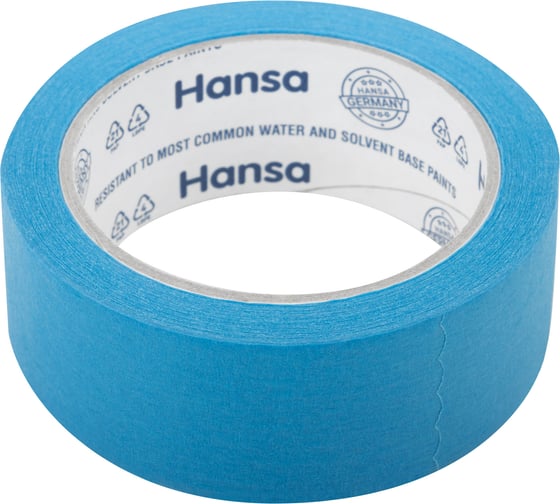 Фасадная малярная лента HANSA синяя, 38 мм 25 м 703038