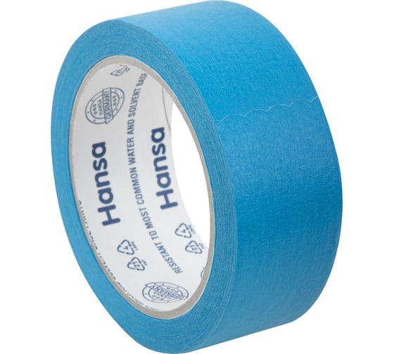 Фасадная малярная лента HANSA синяя, 38 мм 25 м 703038