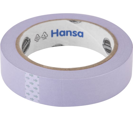 Малярная лента HANSA Professional из японской рисовой бумаги для деликатных поверхностей, фиолетовая, 25 мм 50 м 702725