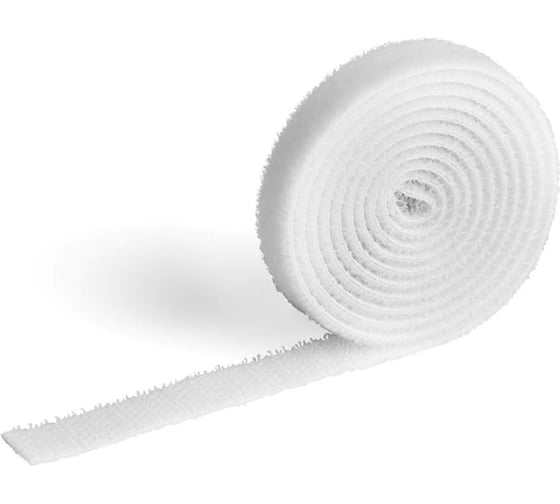 Лента на липучке для фиксации кабеля DURABLE CAVOLINE GRIP 1000х10 мм, белый 503102 1