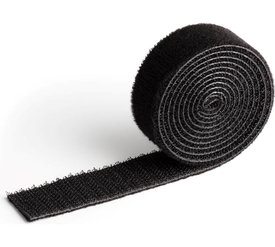 Лента на липучке для фиксации кабеля DURABLE CAVOLINE GRIP 1000х20 мм, черный 503201 1