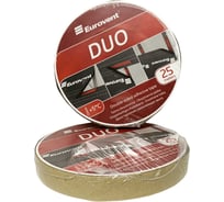 Двусторонняя клейкая лента Eurovent 20 мм, 25 м DUO