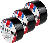 Армированная клейкая лента ЛИКК 850-60 48 мм 50 м черная - 3шт. 850-60-50-3 ЧР