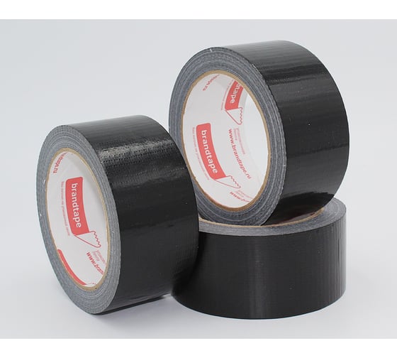 Армированная клейкая лента Brandtape черная 48мм х 25м (упаковка 3 шт.) 4631177460937