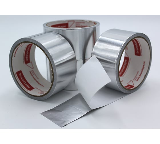 Алюминиевая клейка лента Brandtape 48мм х 10м (упаковка 4 шт.) 4631177460838