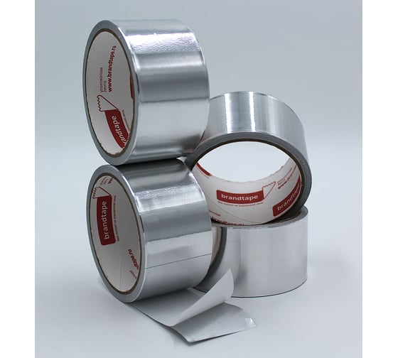 Алюминиевая клейка лента Brandtape 48мм х 10м (упаковка 4 шт.) 4631177460838