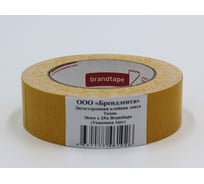 Двухсторонняя клейкая лента Brandtape ткань 36мм х 25м (упаковка 1 шт.) 4631177461026