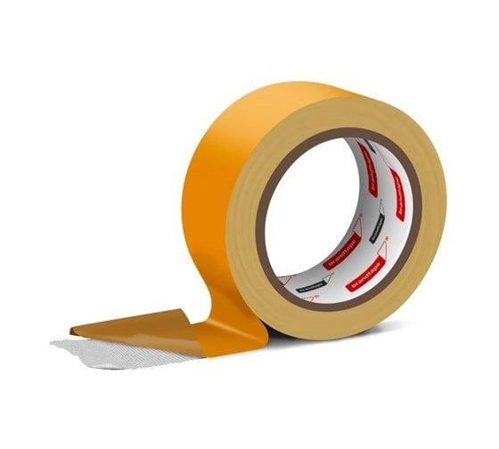 Двухсторонняя клейкая лента ООО Брендлента Brandtape ткань 36мм х 25м (упаковка 2 шт.) 4631177461026