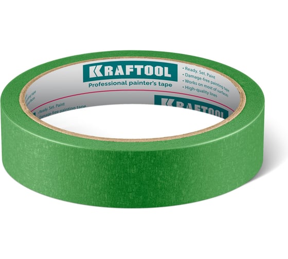 Малярная лента KRAFTOOL #300 Strong 25 мм х 30 м, для грубых и шероховатых поверхностей 12103-25
