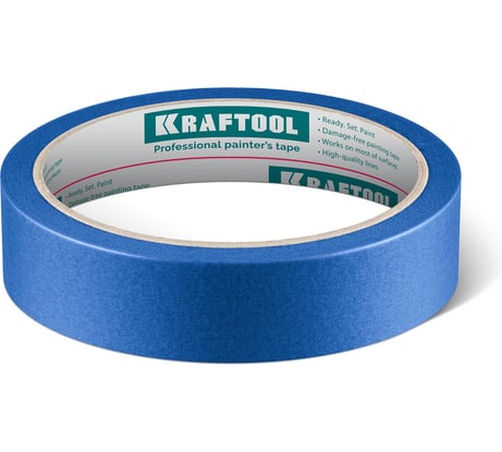 Малярная лента KRAFTOOL #100 Perfect 25 мм х 30 м, для гладких и шероховатых поверхностей 12101-25