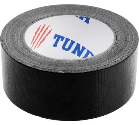 Клейкая армированная лента TUNDRA 48 мм х 40 м, чёрная 4648659