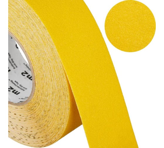 Противоскользящая лента Mehlhose GmbH цвет желтый, 100 мм х 18,3 м M1GR100183