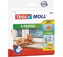 Резиновый уплотнитель TESA Е-профиль (белый; 6 м) 05463-00122-00