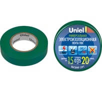 Изоляционная лента Uniel 20/15/01 GRN UIT-135P 4486
