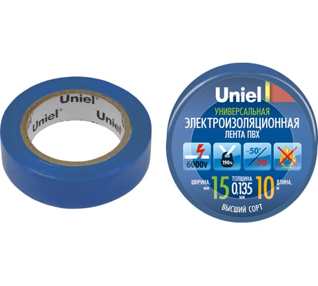Изоляционная лента Uniel 10/15/01 BLU UIT-135P 4511
