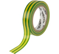 Изолента ПВХ KRANZ 0,13х15 мм, 10 м, желто-зеленая KR-09-2007