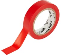 Изолента ПВХ KRANZ 0,13х15 мм, 10 м, красная KR-09-2004