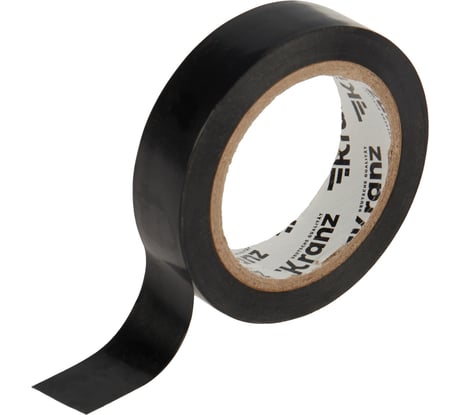 Изолента ПВХ KRANZ 0,13х15 мм, 10 м, черная KR-09-2006
