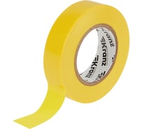 Изолента ПВХ KRANZ 0,13х19 мм, 25 м, желтая KR-09-2202