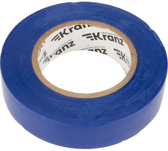 Изолента ПВХ KRANZ 0,13х19 мм, 25 м, синяя KR-09-2205