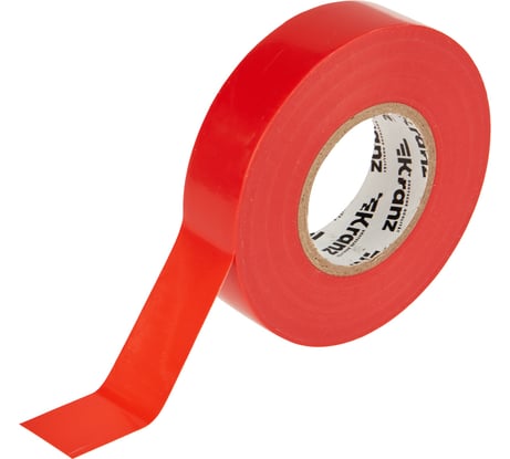 Профессиональная изолента ПВХ KRANZ 0,18х19 мм х 20 м, красная KR-09-2804