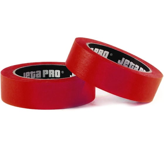 Лента маскирующая Jeta PRO Red JetaPro, водостойкая, уст.УФ,90С-60 мин, красная,19ммx40м (кор.48 шт) 58390/19