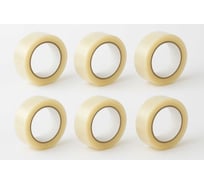 Клейкая лента упаковочная ПАРТНЕРПАК 150м 6 штук ВИ-2026