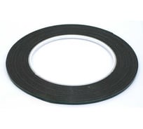 Скотч двусторонний Amperin черный, вспененный, с зеленой защитной лентой, толщина 0.5мм, ширина 3мм, 10м, 5 шт 112232