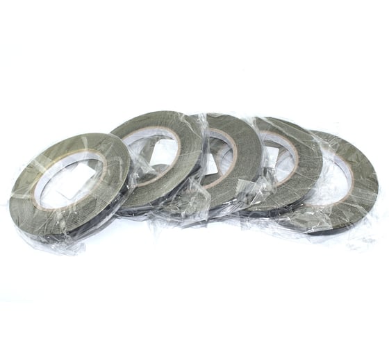 Электротехническая изоляционная ацетатная лента AMPERIN тканевый скотч, 15мм, 30 м 5 шт 112305 1