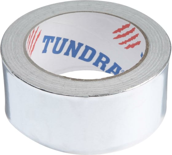 Клейкая алюминиевая лента TUNDRA 25 мкм, 48 мм х 25 м 4161627