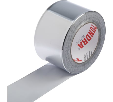 Клейкая алюминиевая лента TUNDRA 25 мкм, 72 мм х 40 м 4161631